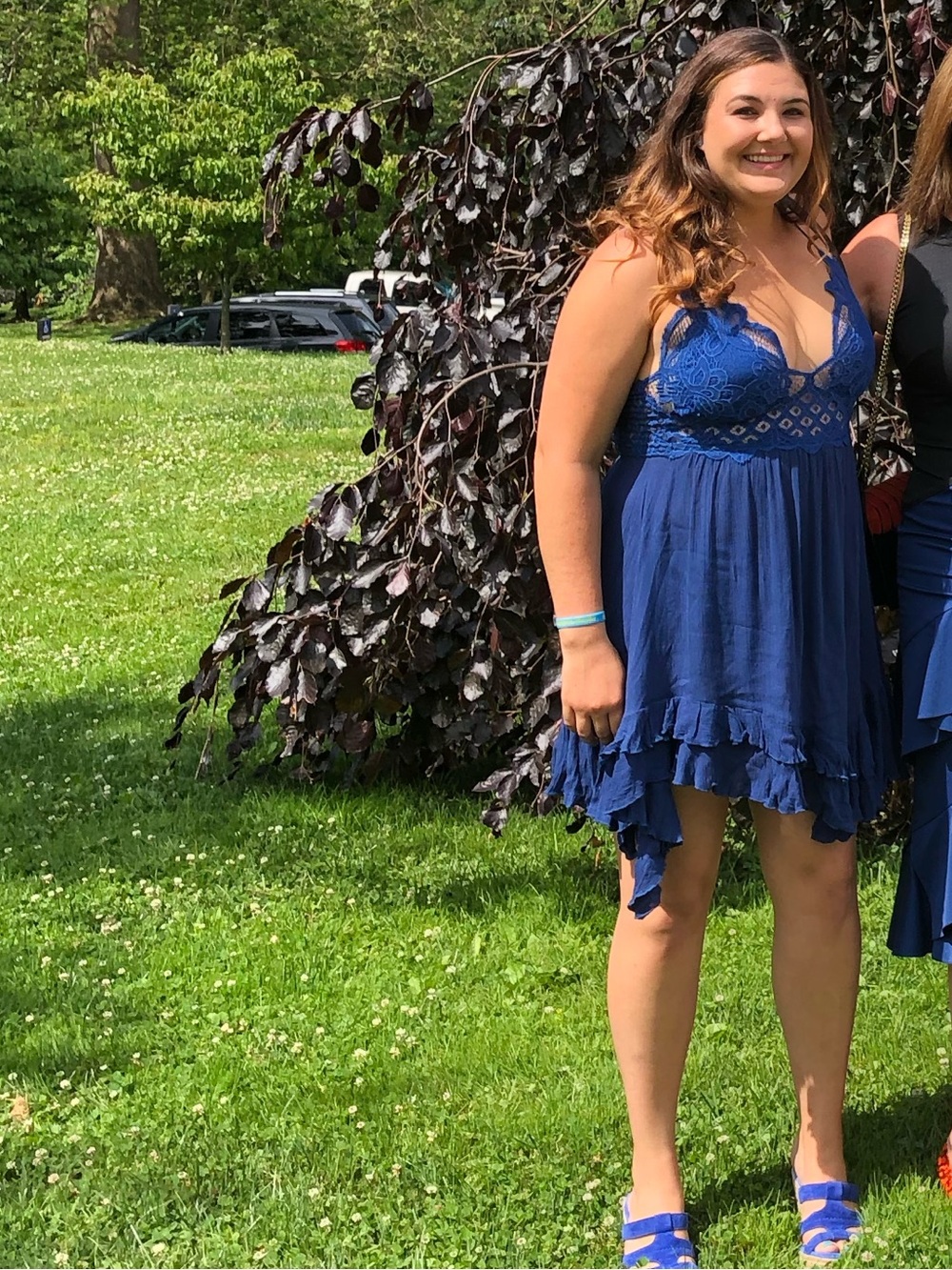Free People Royal Blue Adella Dress - Picture 6 of 7